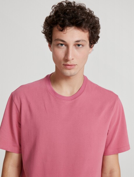 CAMISETA BÁSICA UNISSEX ROSA