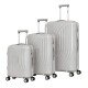 Set x3 Valijas Zenit Florencia Plateado