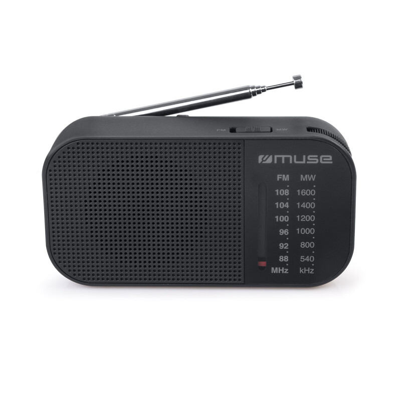 RADIO PORTÁTIL MUSE M025R AM FM NEGRO RADIO PORTÁTIL MUSE M025R AM FM NEGRO