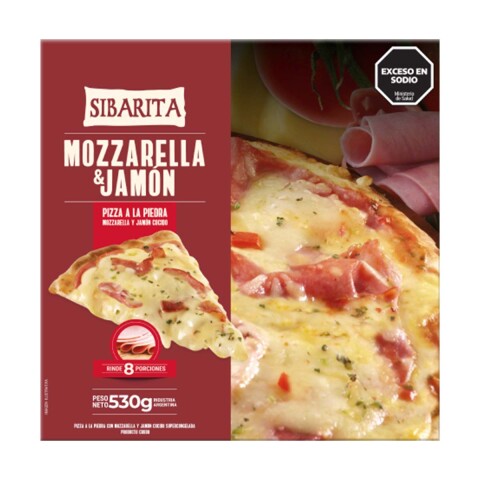 Pizza Muzzarella & Jamón Sibarita 530g Pizza Muzzarella & Jamón Sibarita 530g