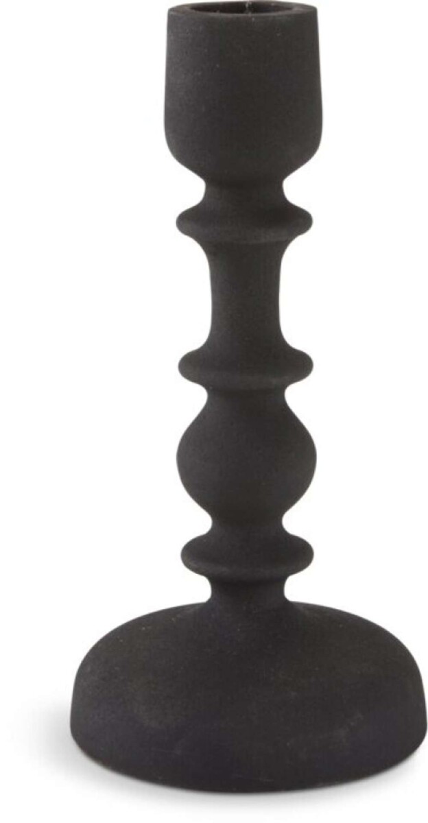 Candelabro CASPAR Ø8xH16cm negro - Negro 