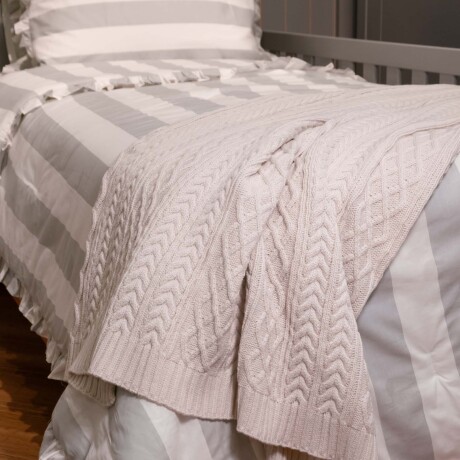 THROW ACRILICO NATURAL-BEIGE REBOSO KIDS ARENA