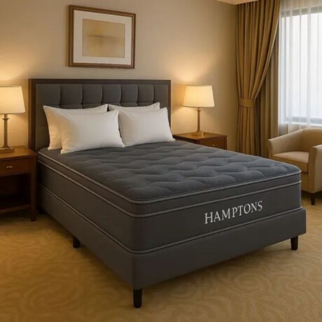 Sommier 2 Plazas Hamptons Hybrid Silver Gris