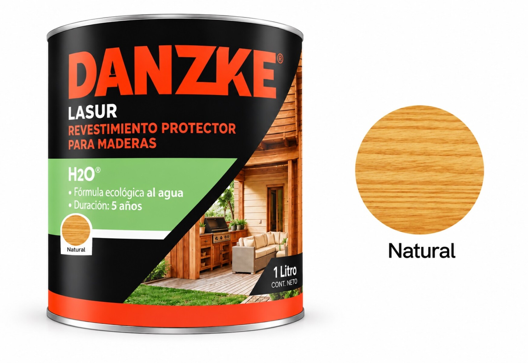 Danzke H2O Satinado 1l - Natural 