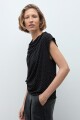 Blusa con brillos negro
