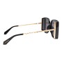 Lentes De Sol De Policarbonato Cuadrado Ivete Sangalo Negro/Negro