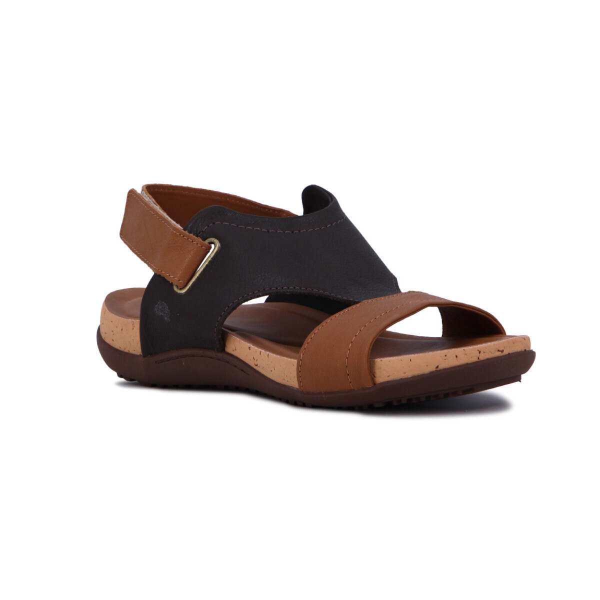 Sandalia Casual Mujer Country Dos Tiras Con Pulsera - Marron-cafe 