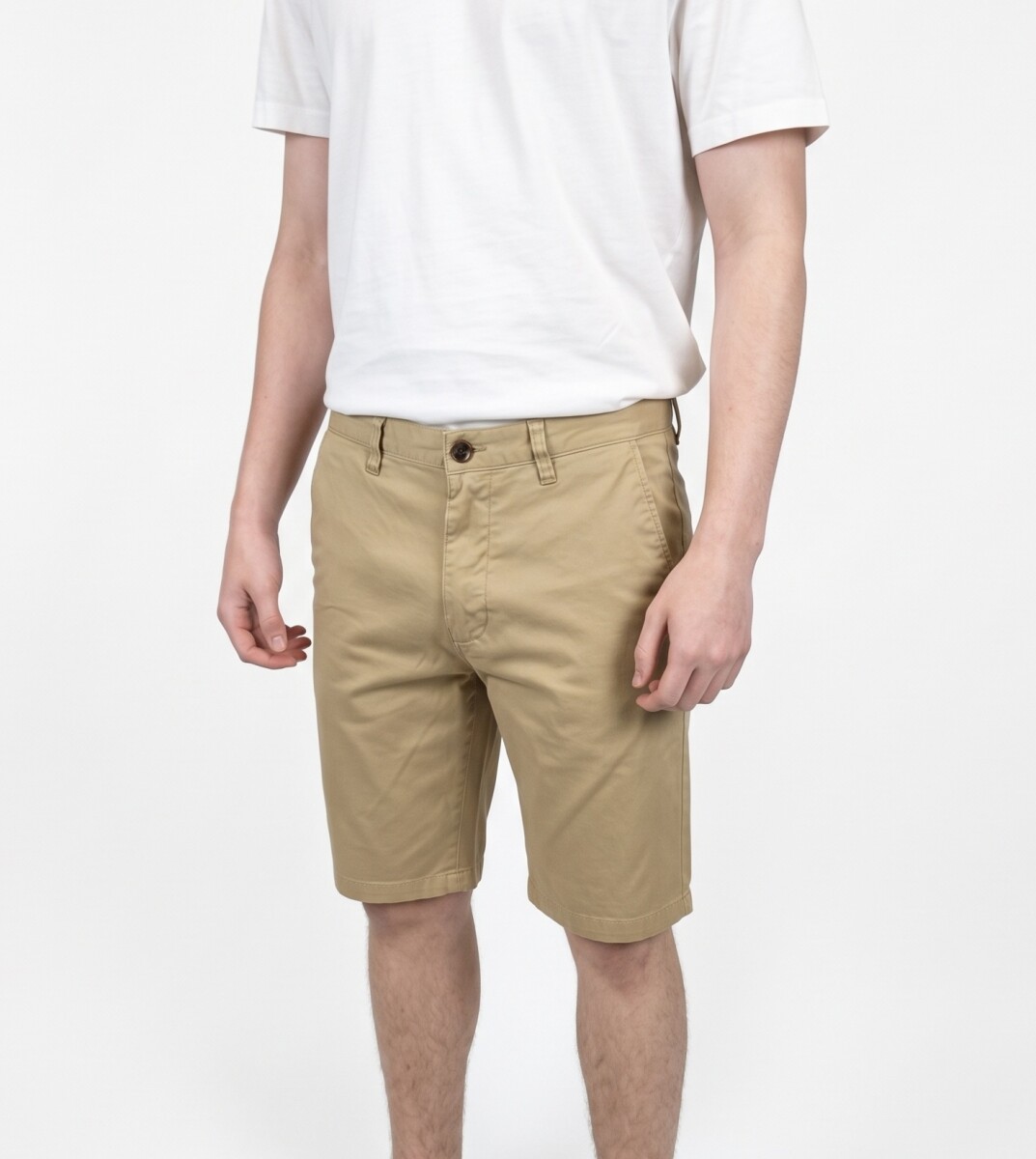 Bermuda Flat Algodón V27 - Beige 
