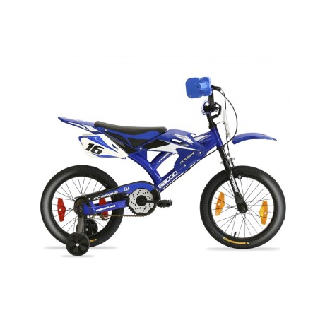 Bicicleta Baccio Motorbike rodado 16 con sonido Azul