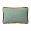 COJIN RECT VERDE C/BORDE YUTE 30X50CM Unica