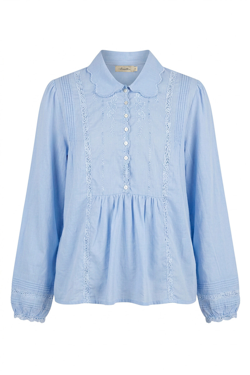 CAMISA VALENTINA CELESTE