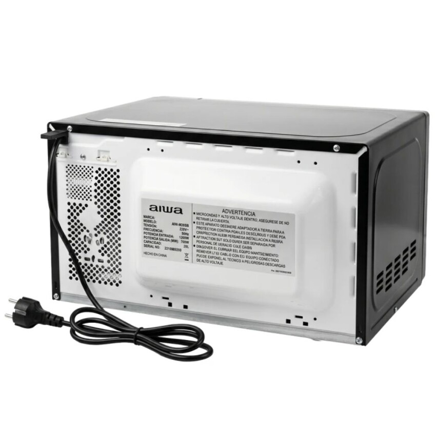 Microondas AIWA digital 20 Lts. negro Microondas AIWA digital 20 Lts. negro