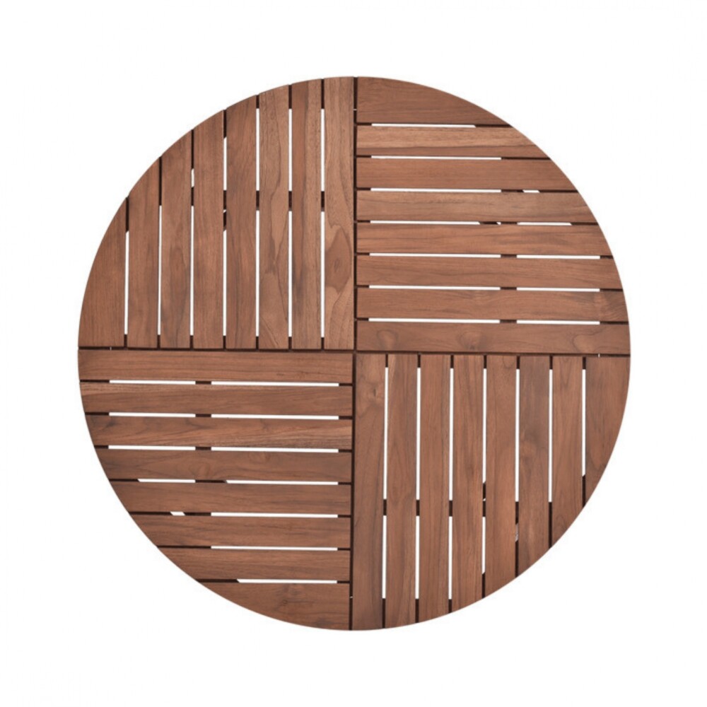 Mesa de Patio Madera de Teca - Caraíva 120cm Mesa de Patio Madera de Teca - Caraíva 120cm