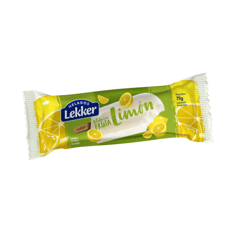 PALETA FRUTAL LEKKER 75 GR LIMON - 30 UD Paleta Frutal Lekker 75 Gr Limon - 30 Ud