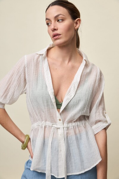 CAMISA MORNING Negro/Blanco