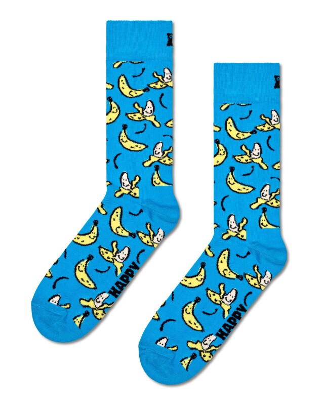 Happy Socks Medias - Banana Turquoise Happy Socks Medias - Banana Turquoise