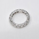 Anillo Sin Fin En Oro 18K Blanco Y Brillantes Anillo Sin Fin En Oro 18K Blanco Y Brillantes