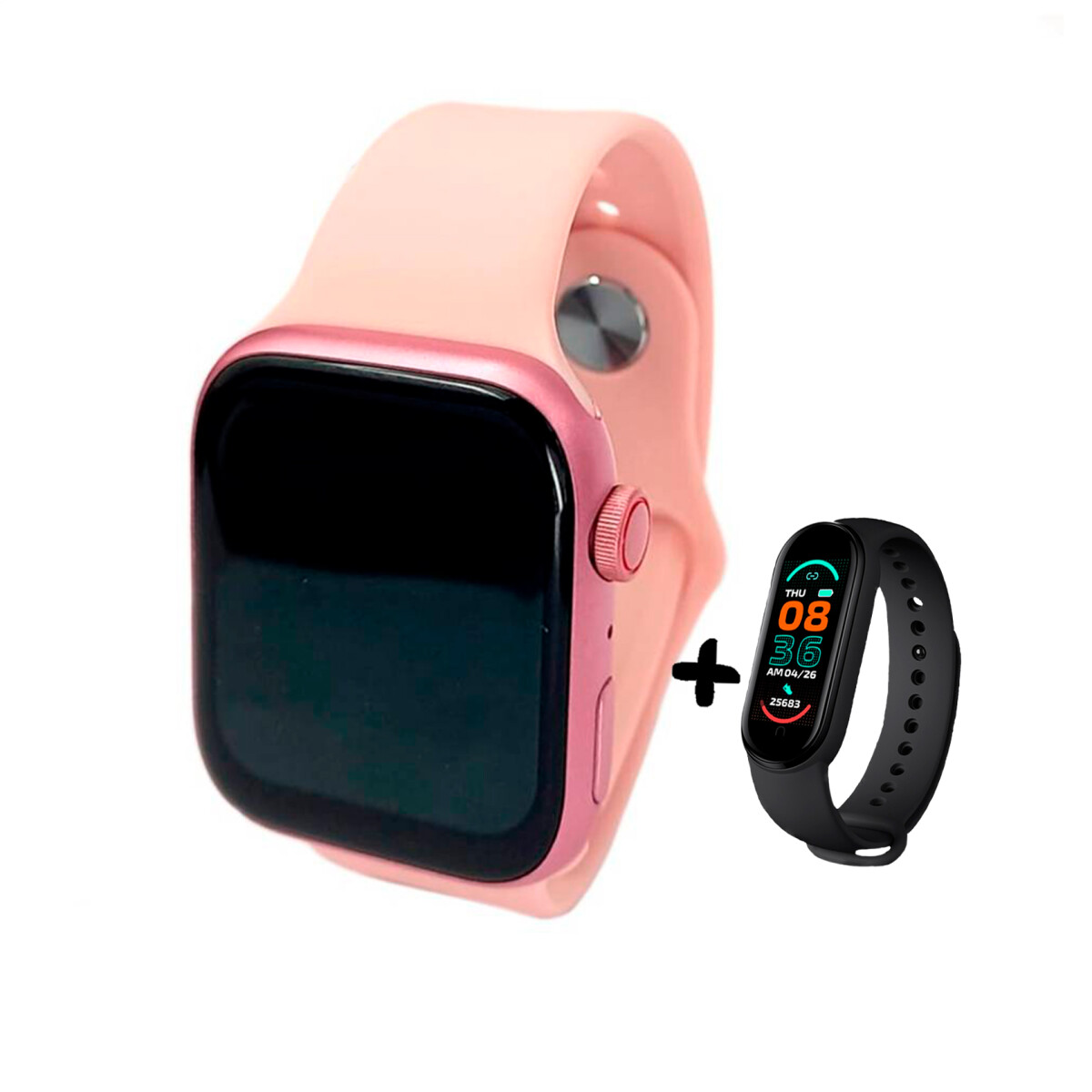 Smartwatch Xion Xi-watch66 (1,83 Pulgadas) + Reloj - Rosa 