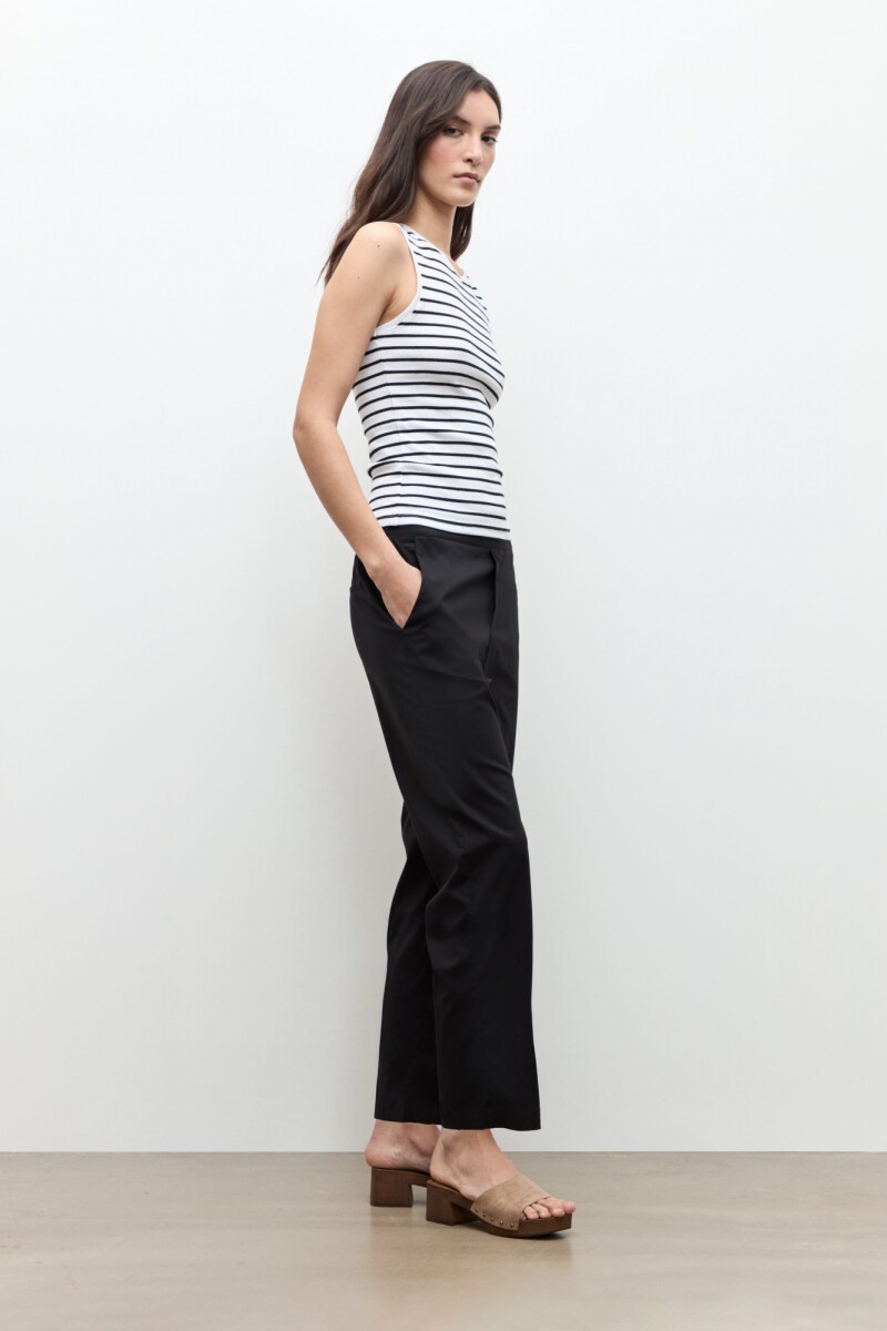 Pantalon recto negro