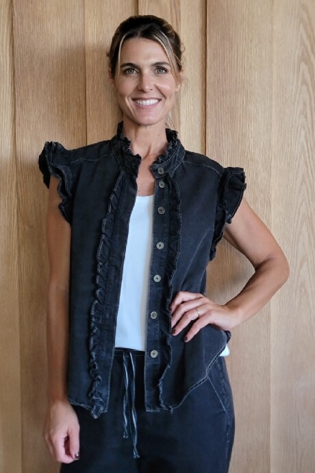 Chaleco Coco Denim Negro
