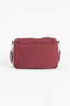 Bandolera pespuntes puffy bordo