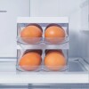 Huevera Organizador de huevos plástico para 14 un. Blanco OU Huevera Organizador De Huevos Plástico Para 14 Un. Blanco Ou