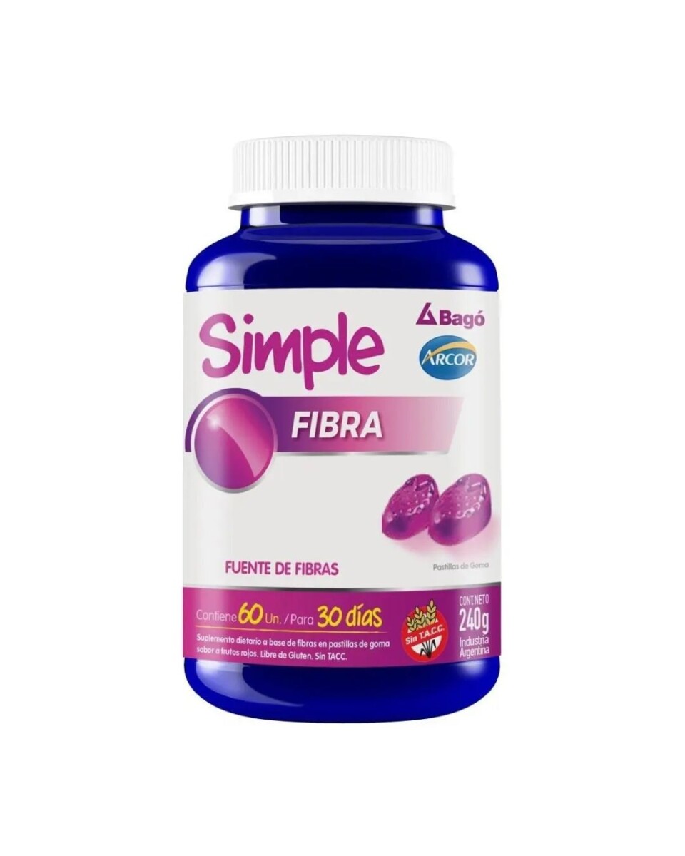 ¡OFEERTA! Suplemento Simple Fibra 60 unidades Arcor 