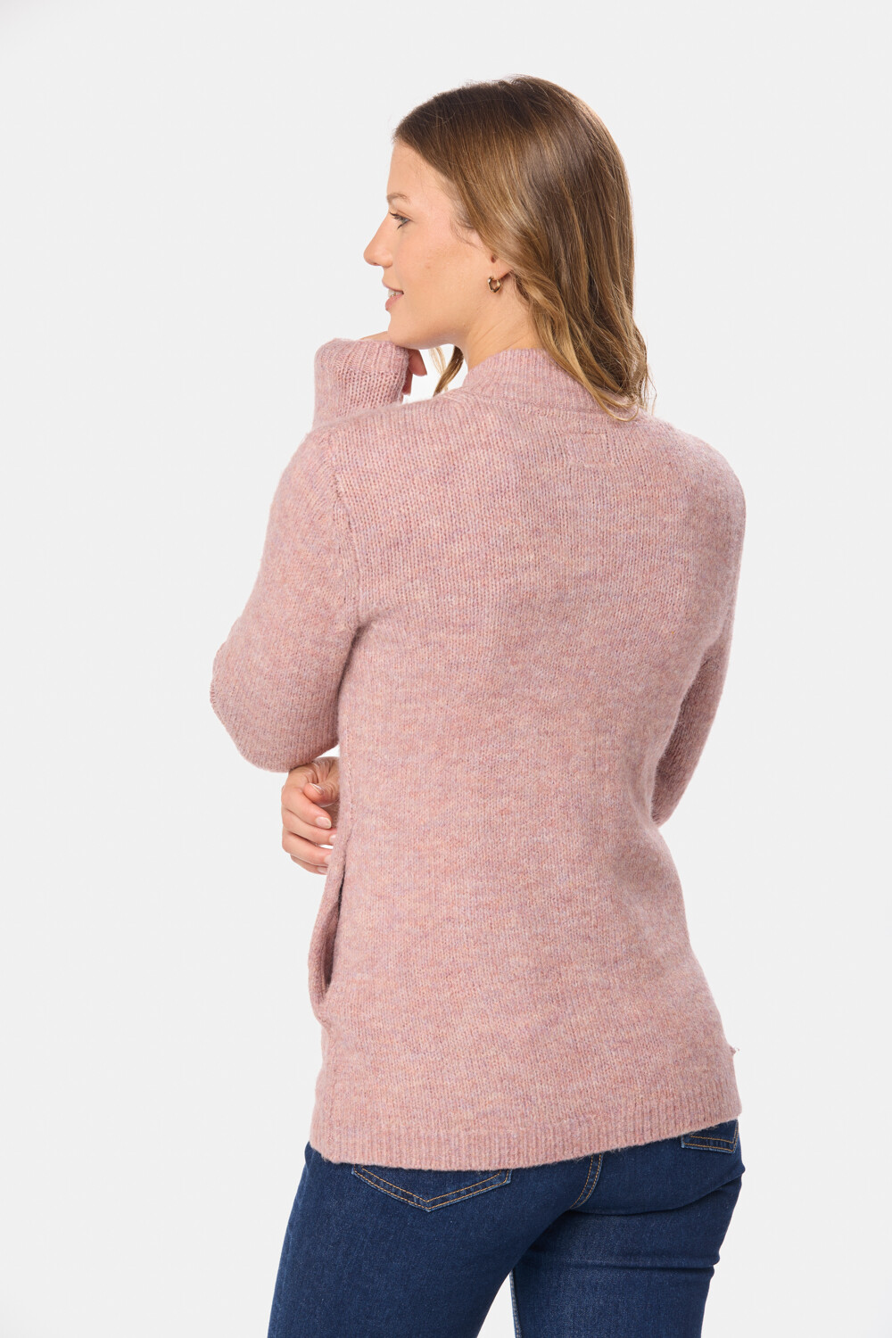 CAMPERA TEJIDA Rosado