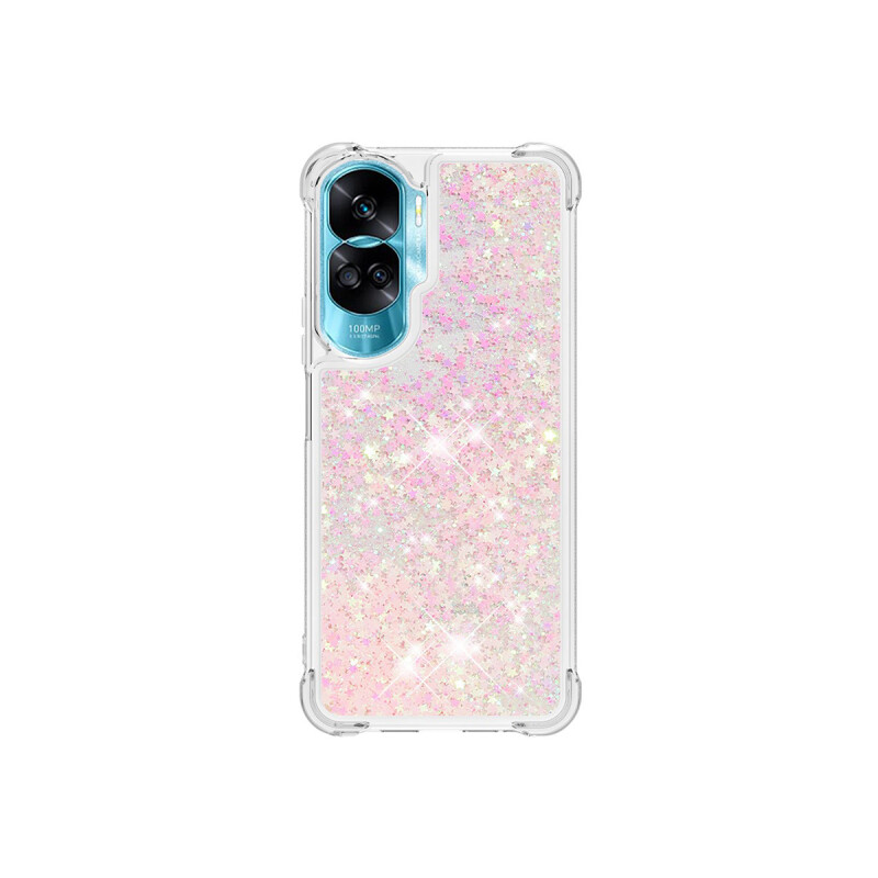 Protector para Honor 90 Lite con brillos color rosa Protector Para Honor 90 Lite Con Brillos Color Rosa