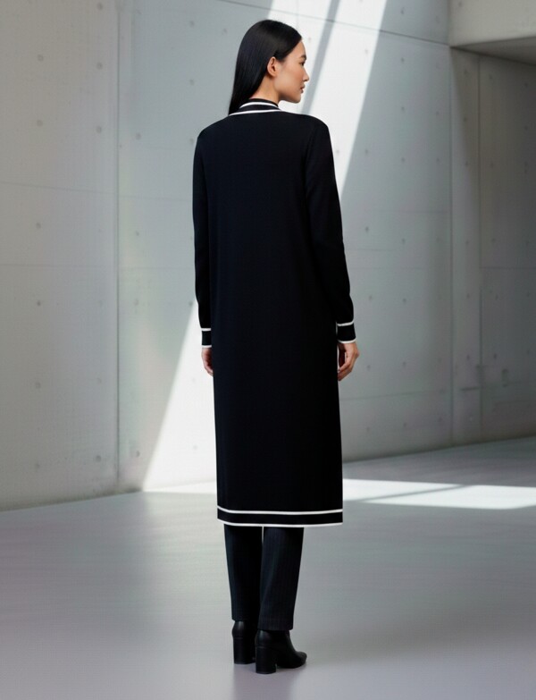 Cardigan Largo NEGRO