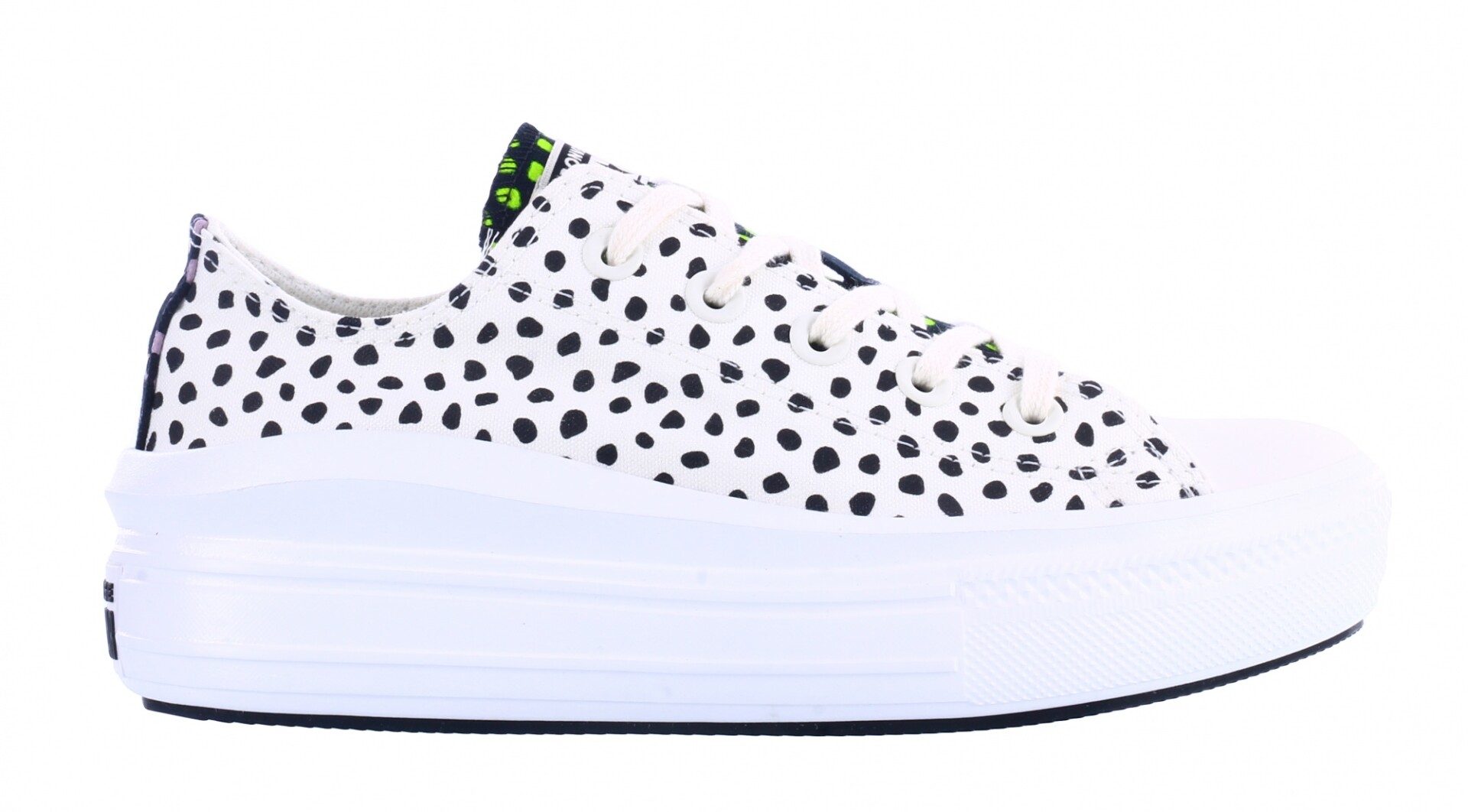 Championes de Mujer Converse Ctas Move OX - Blanco - Negro - Animal Print 