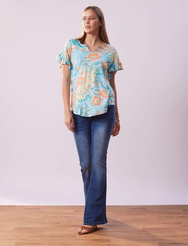 Blusa Printed VERDE/MULTI