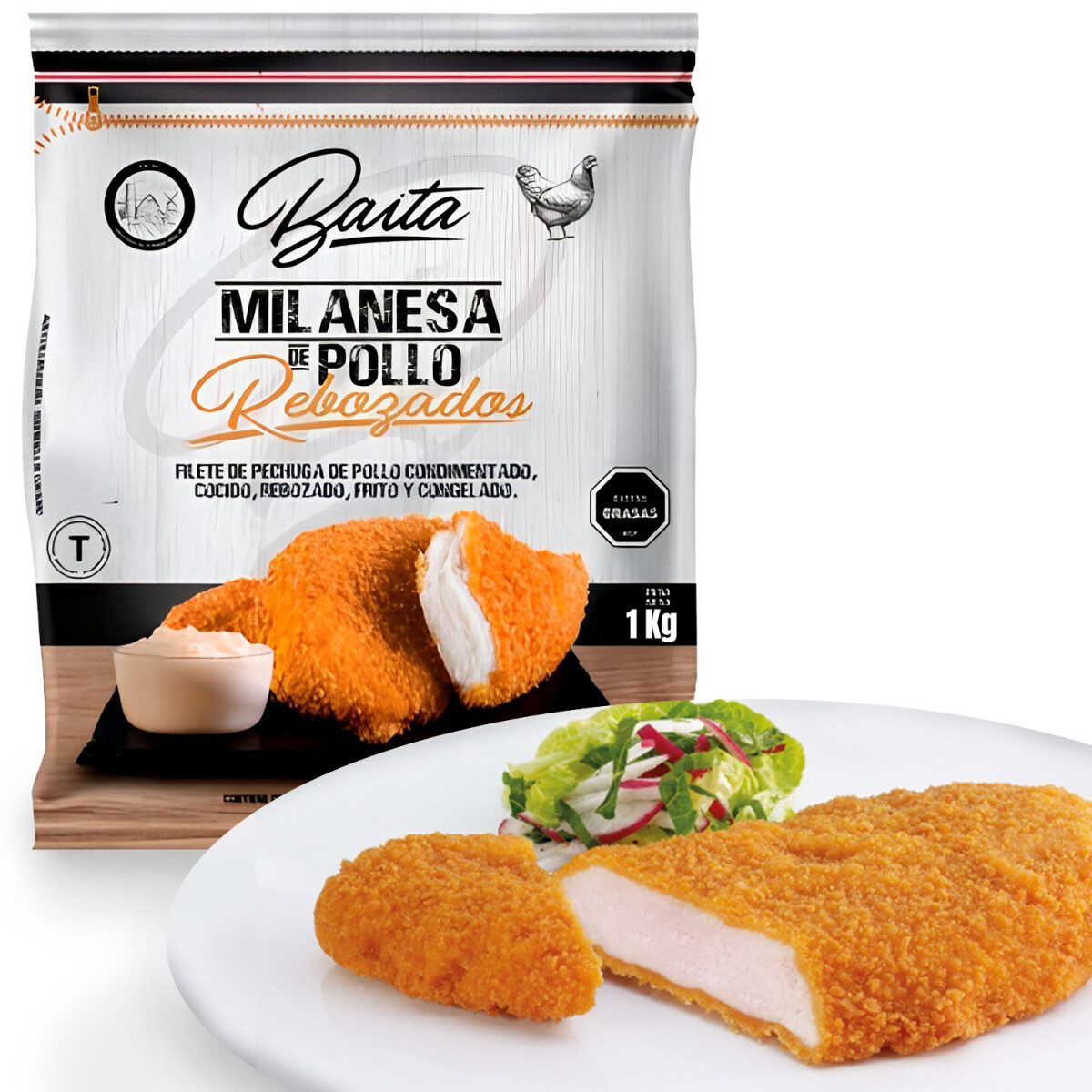 Milanesas de Pollo Baita 1Kg 