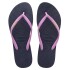 Sandalia de Mujer Havaianas Slim Logo Pop Up Azul Marino - Rosado