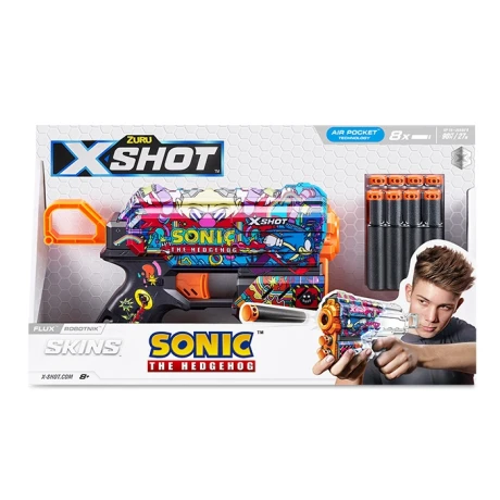 Pistola X-shot Skins Flux Sonic 8 Dardos 001