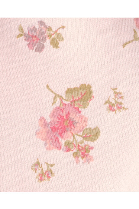 Pantalón deportivo de algodón, rosado, diseño floral Pantalón deportivo de algodón, rosado, diseño floral
