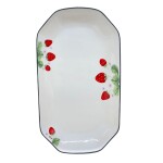 BANDEJA RECTANGULAR DE PORCELANA • 31x17cm BANDEJA RECTANGULAR DE PORCELANA • 31x17cm