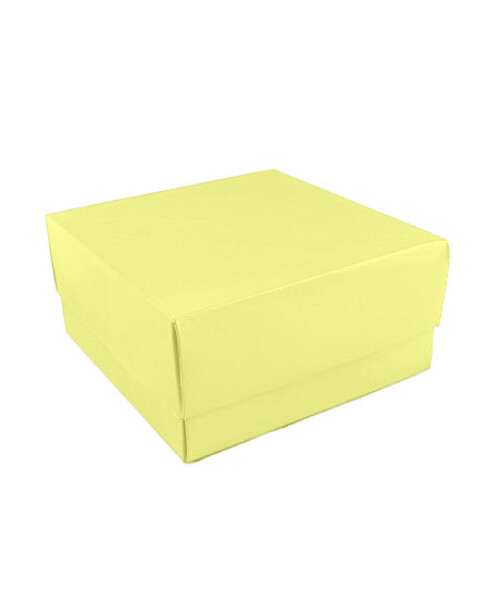 Caja eco 04 - 12x12x6 cm. AMARILLO PASTEL