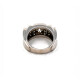 Anillo En Platino Con Importante Brillante Central Navette Anillo En Platino Con Importante Brillante Central Navette