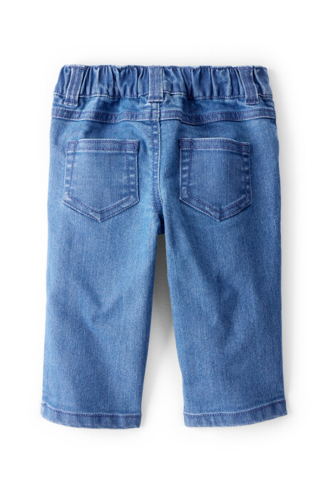 Set dos piezas, pantalón jean y buzo de algodón, bordado perro Sin color