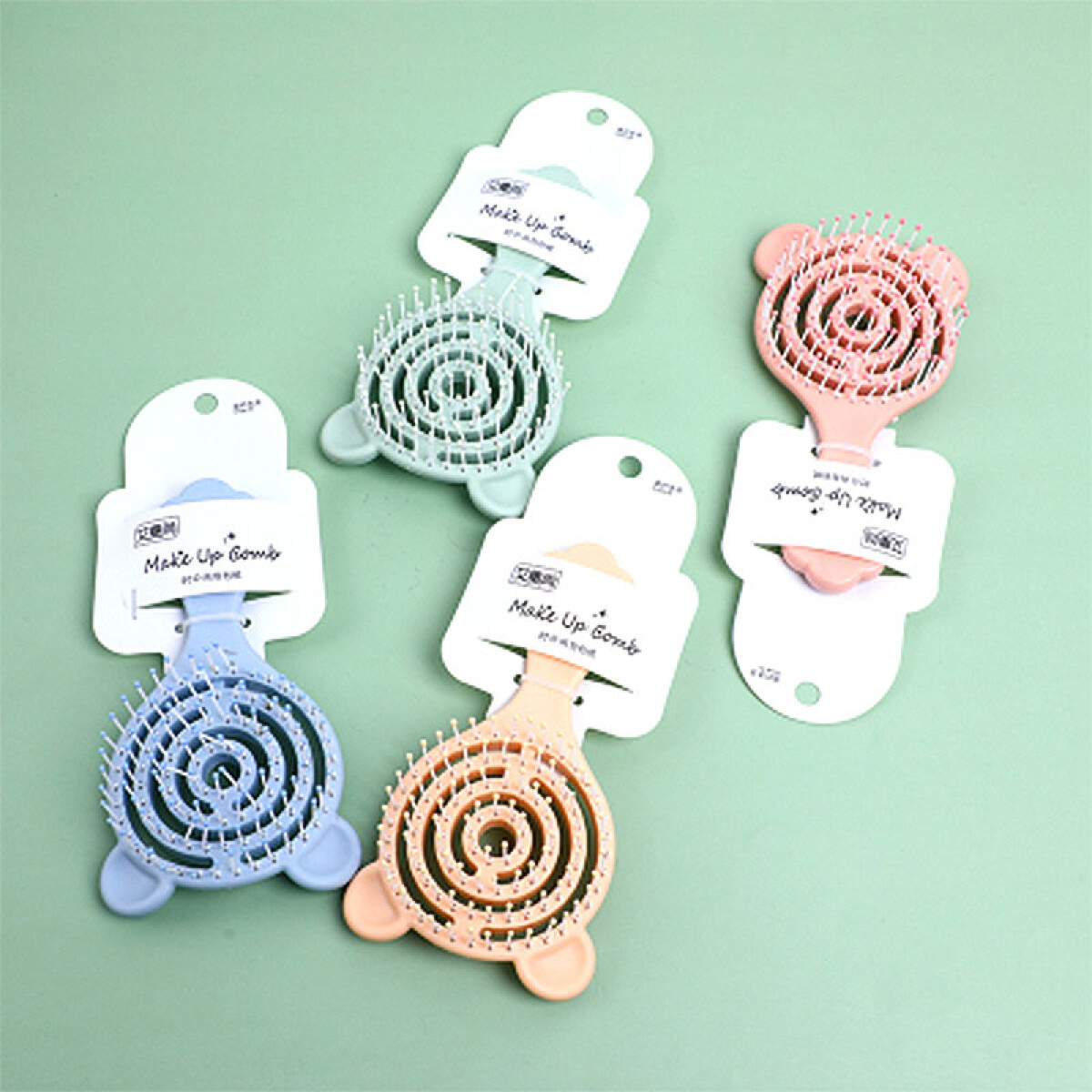 Cepillo infantil para cabello forma osito con ventilación - Cepillo Infantil Para Cabello Forma Osito Con Ventilación 