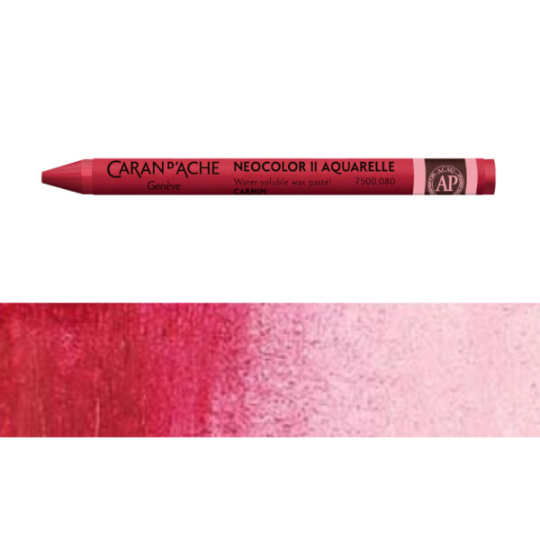 Pastel Neocolor Acuarelle Caran d'Ache Tonos Rojos