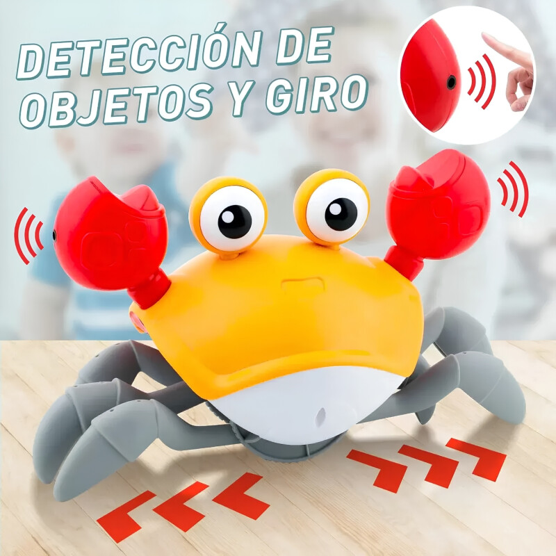 Juguete Cangrejo Interactivo Con Luces Camina Y Baila Juguete Cangrejo Interactivo Con Luces Camina Y Baila