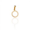 Dije Círculo-Oro bajo-Piedra Zirconia-CP8525 conpiedra