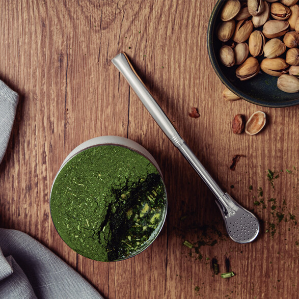 Bombilla en acero inoxidable 19 cm. -TRAMONTINA TF1491