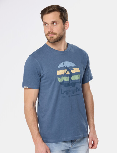 REMERA ESTAMPADA Azul