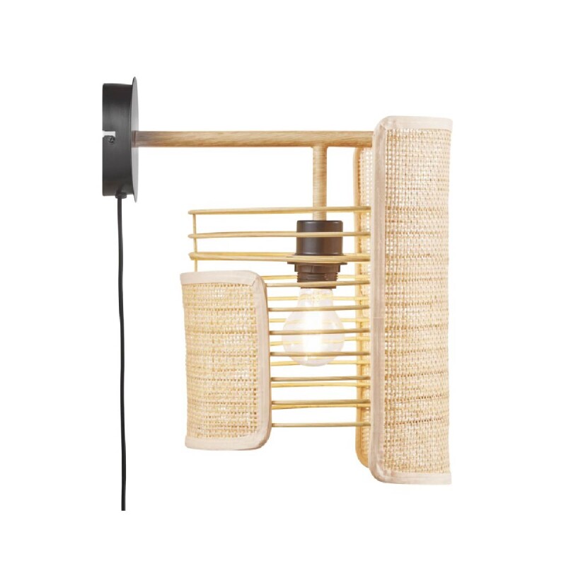 LUMINARIA DE PARED BRENDA Luminaria de Pared Brenda Wood