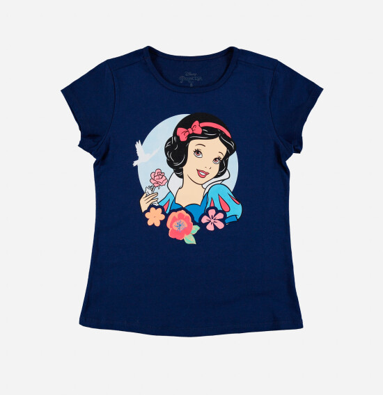T-shirt de niña Blancanieves AZUL