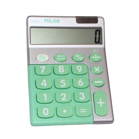 MAQUINA CALCULADORA MILAN NATA SILVER MAQUINA CALCULADORA MILAN NATA SILVER