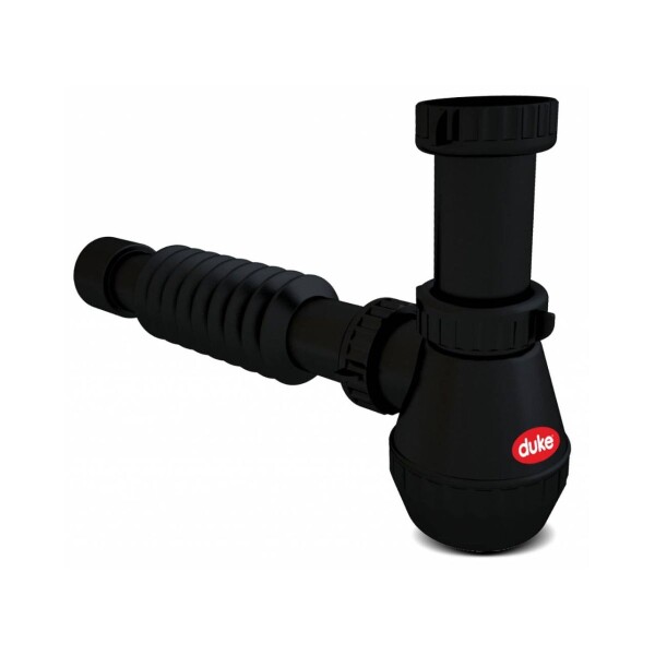 SIFON FLEXIBLE C/BOTELLA NEGRO DUKE Sifon Flexible C/botella Negro Duke
